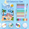 SANYIYIBA 18Pcs Flying Butterfly Craft Kit with Painting Brushes Coloring Books Paper Butterflies and Wind-Up Toys - DIY Gifts for Kids' Birthdays Parties and Outdoor Fun