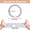 WILDREEDS 8Pcs Hair Ties for Thick Hair, Hair Tie Bracelet Ponytail Holders, Exceptionally Secure with Gentle Hold Hair Ties for Girls and Women Hair Accessories, Black