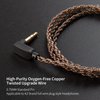 KZ CCA 2PIN IEM Earphone Cable, 4 Core High-Purity Copper Twisted IEMs Replacement Cable, Earbud Headphone Replacement Copper Extension Cable for KZ ZST ZSTX EDX ES4 AS10 CCA C10 C16 TRN V80 V90