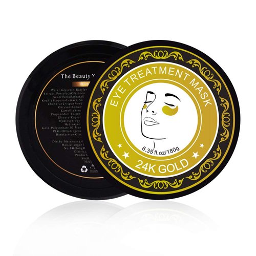 Generic Golden Under Eye Patches (30 Pairs Eye Gels) - Golden Eye Mask with Amino Acid & Collagen - Rejuvenating Treatment for Dark Circles, Puffy Eyes, Refreshing, Revitalizing, Travel, Wrinkles