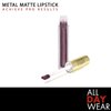Gerard Cosmetics Metal Matte Liquid Lipstick Underworld | Grey Purple Lipstick with Matte Metal Finish | Long Lasting Lipstick with Hydrating Ingredients | Super Pigmented Opaque Lip Color