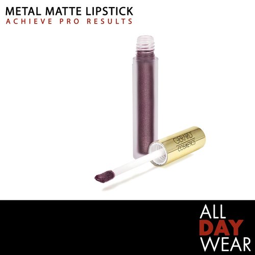 Gerard Cosmetics Metal Matte Liquid Lipstick Underworld | Grey Purple Lipstick with Matte Metal Finish | Long Lasting Lipstick with Hydrating Ingredients | Super Pigmented Opaque Lip Color