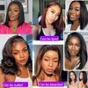 UDesire U Part Human Hair Wig Straight Bob Wig Human Hair For Black Women 10inch Brazilian Remy Hair Short Bob Human Hair Wigs Clip in U Part Wig Hair Extensions Natural Black Color