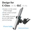 LUNQIN Car Phone Holder for Mercedes Benz C Class 2014-2018 c180 c200 c300 GLC Class 2015-2019 GLC200 GLC260 GLC300 Auto Accessories Navigation Bracket Interior Decoration Mobile Cell Phone Mount