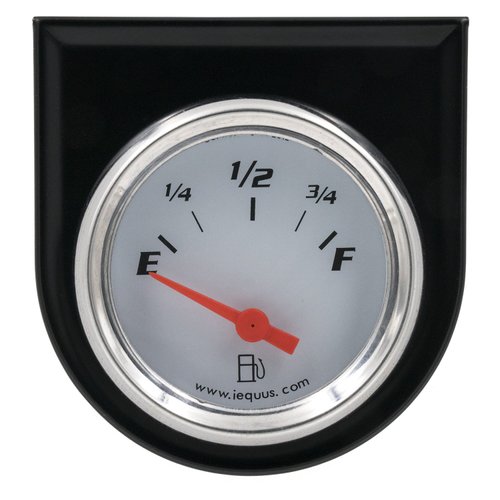 Equus 5362 2" Fuel Level Gauge, White