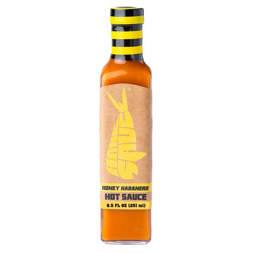 Honey Habanero Hot Sauce by Hank Sauce - Habanero/Cayenne Blend Infused with Honey, Fresh Garlic & Herbs - Multipurpose Craft Hot Sauce - Gluten Free - 8.5 fl oz (Pack of 1)