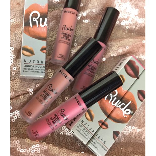 Rude Cosmetics Notorious Rich Long Liquid Lip Color - Naughty Lip Color Women 0.11 oz