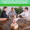 GoSports Keep the Change - Tabletop Coin Drop Dice Game for Kids & Adults, Includes 2 Dice and Game Rules