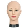 MIAOMANZI Bald Female Training Head Cosmetology Mannequin Head for Wigs Making and Display with Table clamp