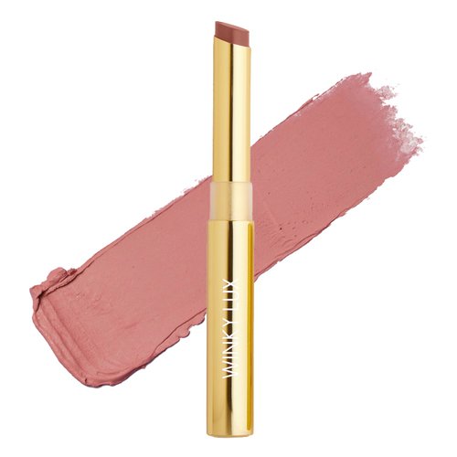Winky Lux Skinny Plump Demi-Matte Lipstick, Natural Plump Lipstick, Weightless Long Lasting Soft Matte Lip Crayon, Infused with Hyaluronic Acid & Plum Oil, Honey Baby