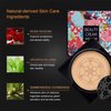 2 Pack Mushroom Head Air Cushion CC Cream, Beauty Cream EXO TOO Foundation, Full Coverage Base Beauty Cream Makeup with Two Mushroom Head Sponges