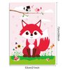 FEPITO Pin The Heart on The Fox Valentine's Day Game with 24Pcs Heart Stickers for Valentines Day Party Supplies, Kids Birthday Party Decoration