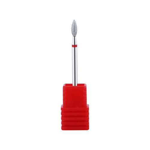 NMKL38 Cone Diamond Carbide Nail Drill Cuticle Cleaning Bit Electric Nail Art Replacement Burr Manicure File Tool (Fine - 2.7x7.3)