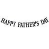 Happy Father's Day Banner, Best Dad Ever Party Decorations Supplies for celebrate Father's Day, Happy Birthday Dad Party Banner Sign, Black Glitter
