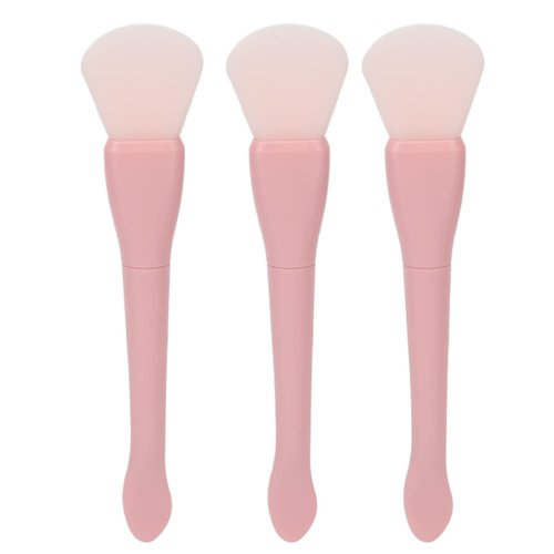 3PCS Double Head Mask Brush, Mask Beauty Body Cream Applicator Tool Flexible Soft Silicone DIY Face Mask Applicator, for Mud Clay Mask Body Lotion