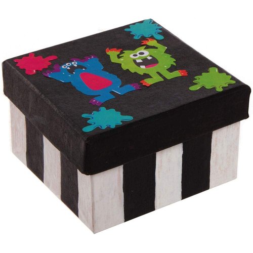 Baker Ross AX252 Monster Bunch Sticker Rolls - Pack of 600, Kids Stickers, Ideal for Children's Arts and Crafts Projects, Great for Card Making and Scrapbooking, Halloween Stickers