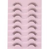 Fake Eyelashes Natural Short Cat Eye Lashes Clear Band Fluffy Wispy False Eyelashes 8 Pairs by Yawamica
