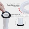 Gas Can Spout Replacement,Gas Can Nozzle,(3 Kit-White) with 6 Screw Collar Caps(3 Coarse Thread &3 Fine Thread-Fits Most of The Cans) with Gas Can Vent Caps, Thick Rubber pad, Spout Cover, Base Caps