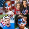 Mysense USA Flag Pride Red White and Blue Face Body Paint Stick, 4th of July Accessories, Independence Day Patriotic Face Paint, Eye Black Stick for Football Baseball Softball