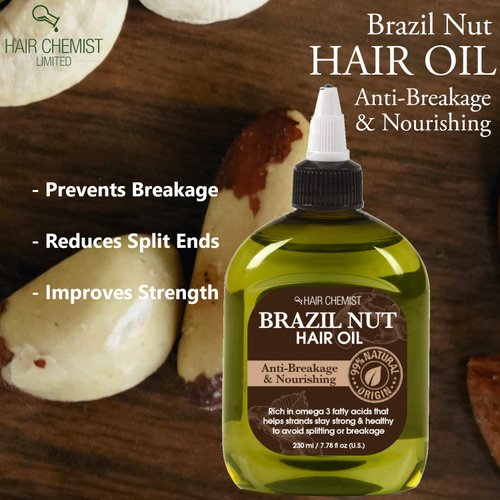 Hair Chemist 99% Natural Hair Oil - Brazil Nut 7.1 oz.