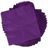 Durable 2-Ply Plain Luncheon Napkins Eco Party Tableware, Plum, Paper, 6" x 6", Pack of 50