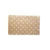 N'icePackaging 50 Qty 4" x 6" Decorative Flat Paper Gift Bags - White Polka-Dot on Brown Kraft Bags - For Sales/Treats/Parties Cookies/Gifts