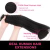 Lashey Tape in Hair Extensions Human Hair for Black Women Kinky Straight Tape in Hair Extensions Natural Black 14 Inch 50g/pack 20pcs Real Natural Human Hair for Women