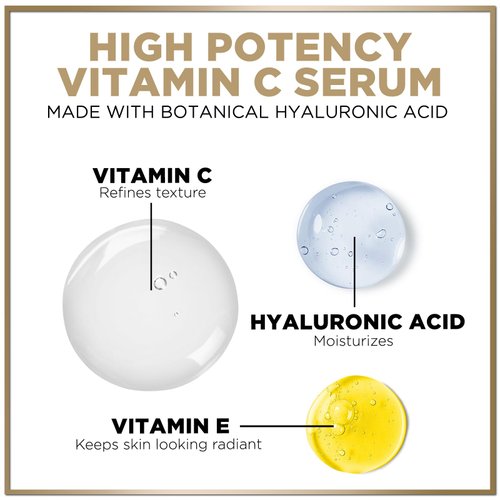 Vitamin C Face Serum - Anti Aging Facial Skin Serum with Vitamin C, Hyaluronic Acid, Vitamin E & More, Brightening Serum for Dark Spots, Fine Lines & Wrinkles, Face Serum for Skin Care - 1 Fl Oz
