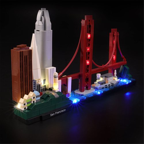 LIGHTAILING Led Lighting Kit for Lego- 21043 San-Francisco Building Blocks Model - LED Light Set Compatible with Lego Model(Not Include Lego Model)