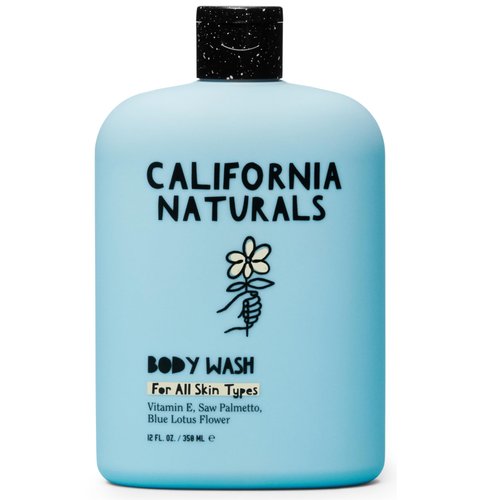 California Naturals Body Wash, Vitamin E Shower Gel Cleanser, Saw Palmetto, Blue Lotus Flower, Natural, Vegan, Paraben & Sulfate Free, Eucalyptus, Bergamot, Orange Blossom, All Skin Types, 12 fl oz