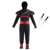Dressy Daisy Toddler Kids Boys Ninja Halloween Costume Dress Up Party Outfit Set with Mask and Accessories Size 4T to 5T