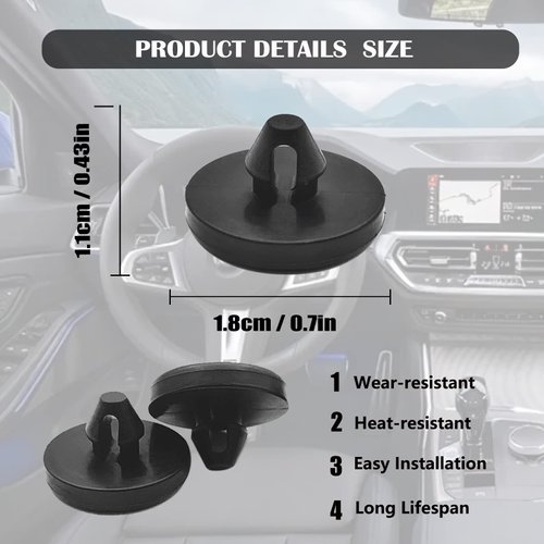 12 PCS Brake Switch Stopper, Brake Switch Stopper, Car Truck Auto Brake Pedal Pad Brake Light Switch Stopper Brake Switch Pad Automotive Clutch Pedal Stopper 90541-06036 (Black）