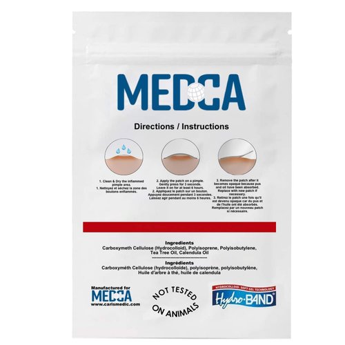 Acne Cover Patch - (40 Count) Pimple & Zit Blemish Treatment- Hydrocolloid Bandage, Tea Tree, CICA & Calendula Oil, Invisible Spot Patches Conceal Absorb, Protect & Soothe Acne, Breakouts & Blackheads