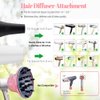 Universal Hair Diffuser, Hair Dryer Diffuser Attachment for Curly and Natural Wavy Hair, Professional Blow Dryer Diffuser, Adjustable from 1.4 Inch to 2.6 Inch (Pink)