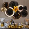 2025 New Year Party Decorations New Years Eve Ceiling Hanging Decor with Fireworks New Year Countdown Party Supplies for Home Office Classroom Hello 2025 Theme Party