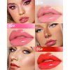 3 Colors Lip Oil Lip Glaze,Tinted Lip Gloss,Hydrating Lip Glow Oil Lipgloss,Shiny Transparent Pink Lip Stain Tint Fat Lip Oil,Long Lasting Non-sticky Clear Glow Reviver Lip Care Oil for Women-1+2+5