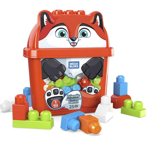 Mega Bloks First Builders Friendly Fox Grv22, Building Toys for Toddlers (25 Pieces)