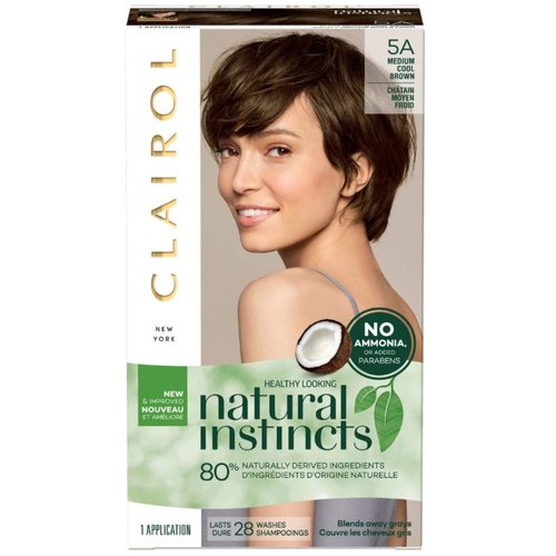 Clairol Natural Instincts Hair Color, Medium Cool Brown [5A] 1 ea