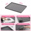 Sdpeia Under Sink Organizer Waterproof Under Sink Mat for Kitchen and Bathroom - Protects Cabinets from Leaks 22 x 14 inches Shelf Liner Feeding Mat Litter Mat(Grey)