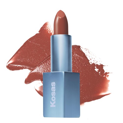 Kosas Weightless Lip Color Nourishing Satin Lipstick - High Impact Lip Color with Clean Formula - Comfy Feel & Soft Finish - Turned On