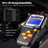 KONNWEI KW650 6V 12V Car Battery Tester, 100-2000 CCA Battery Load Tester Automotive Battery and Alternator Tester for Vehicles/Marine/Motorcycle/Lawn Mover