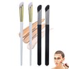 Angled Foundation Brush & Mini Concealer Blending Brush Nose Contour Brush, Under Eye Concealer Brush, Bronzer Highlighting Brush, Shadow Brush, Premium Synthetic Eye Makeup Brushes for Face (4Pcs)