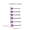 Bartosi Butterfly Hair Clips Purple Butterfly Hair Pin Butterfly Decorative Bobby Pins Wedding Hair Accessories for Women and Girls (Pack of 6)