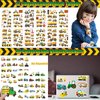 122 Pcs Construction Party Favors, Excavator Goodie Bags Stuffers -Coloring Books, Tattoo Stickers, DIY Stickers, Stampers, Cars, Crayons,Stickers & xcavate Fun with Engineering-Birthday Party Gift