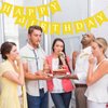 Waenerec Yellow Birthday Banner Sign Happy Birthday Bunting Banner Garland for Kids Girl Woman Birthday Tea Party Decorations Bunting Flag Birthday Party Supplies