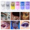 Paminify Rainbow White Face Glitter Stick,Mermaid Costume Singer Concert Star Body Glitter Gel for Kids and Women,Waterproof Rave Accessories Glitter Sequins Body Paint for Hair Eye Clavicle
