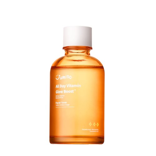 JUMISO All Day Vitamin Glow Boost Facial Toner, Vitamin Daily Toner, Vitamin B,C Toner, Skin Brightening Hydrating, Glowing Toner, Naturally Radiant&Plump Skin, EO&Fragrance Free, 125ml 4.22 FL.OZ