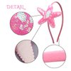 Star Headband Laser Star Glitter Hair Band Starfish Sequin Hair Accessories Girls Women Birthday Seaside Pool Party (Laser Pink)