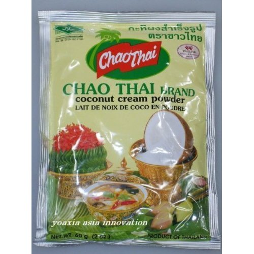 Coconut Cream Powder - Chao Thai - 6 x 2 oz - Product of Thailand by Chao Thai