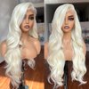 13x4 Lace Front Wigs Blonde Lace Frontal Wig 613 HD Lace Body Wave Pre Plucked Tiny Knots 26 Inch Pre-layered Long Wavy Synthetic Lace Wig